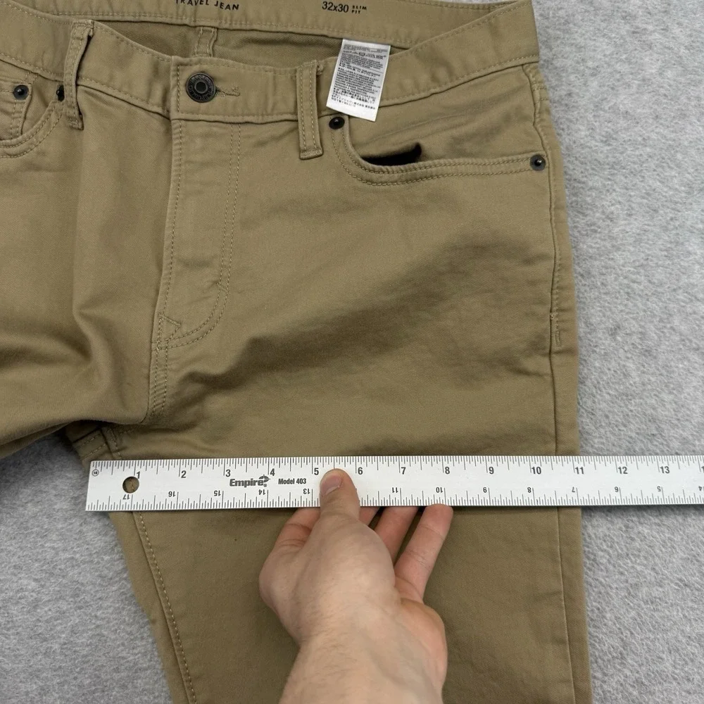 Banana Republic Jeans Mens 32x30 Beige‎ Travel Jean Slim Straight Stretch Chino
